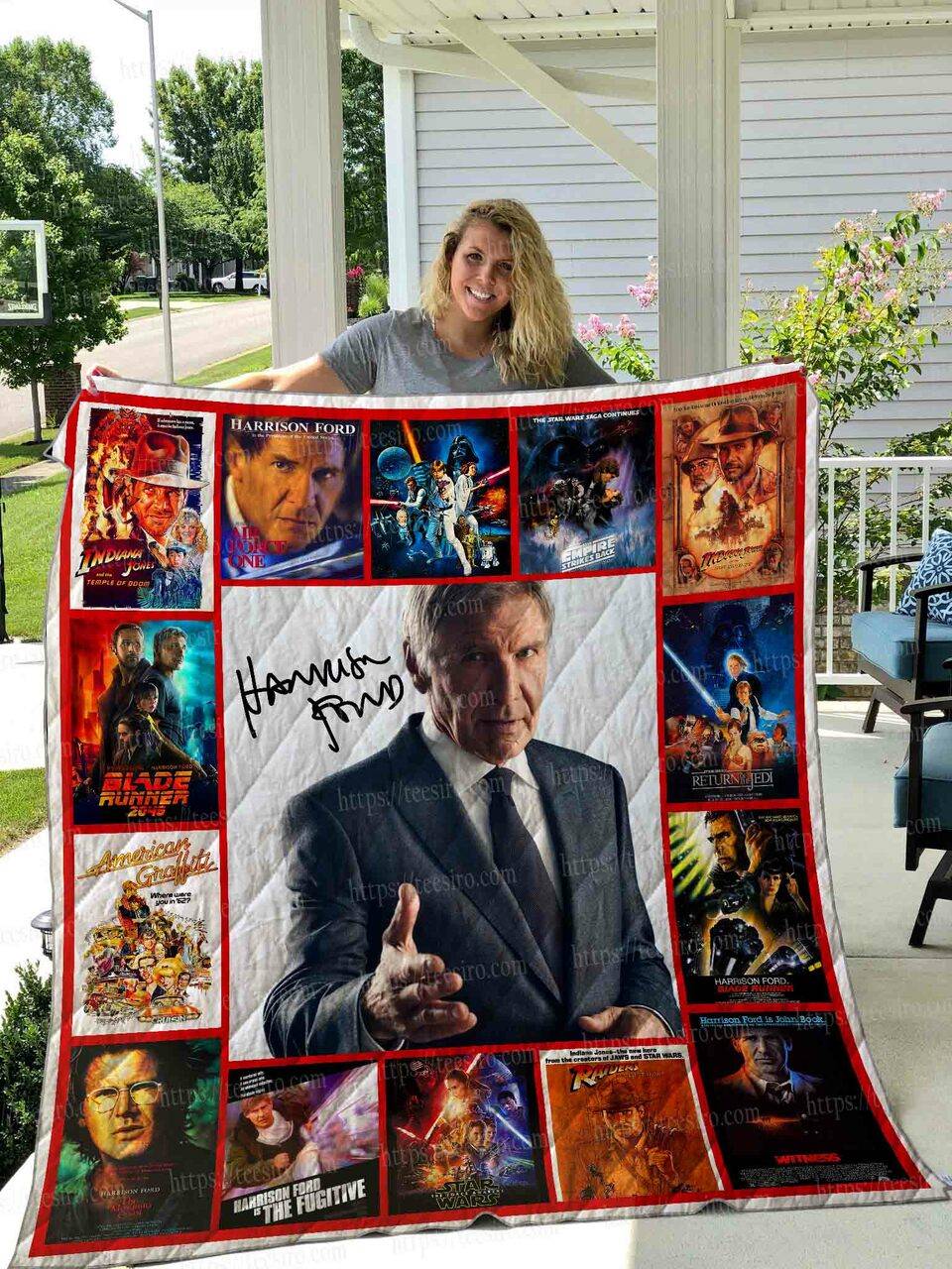 Harrison Ford Quilt Blanket 01 and Home Decor
