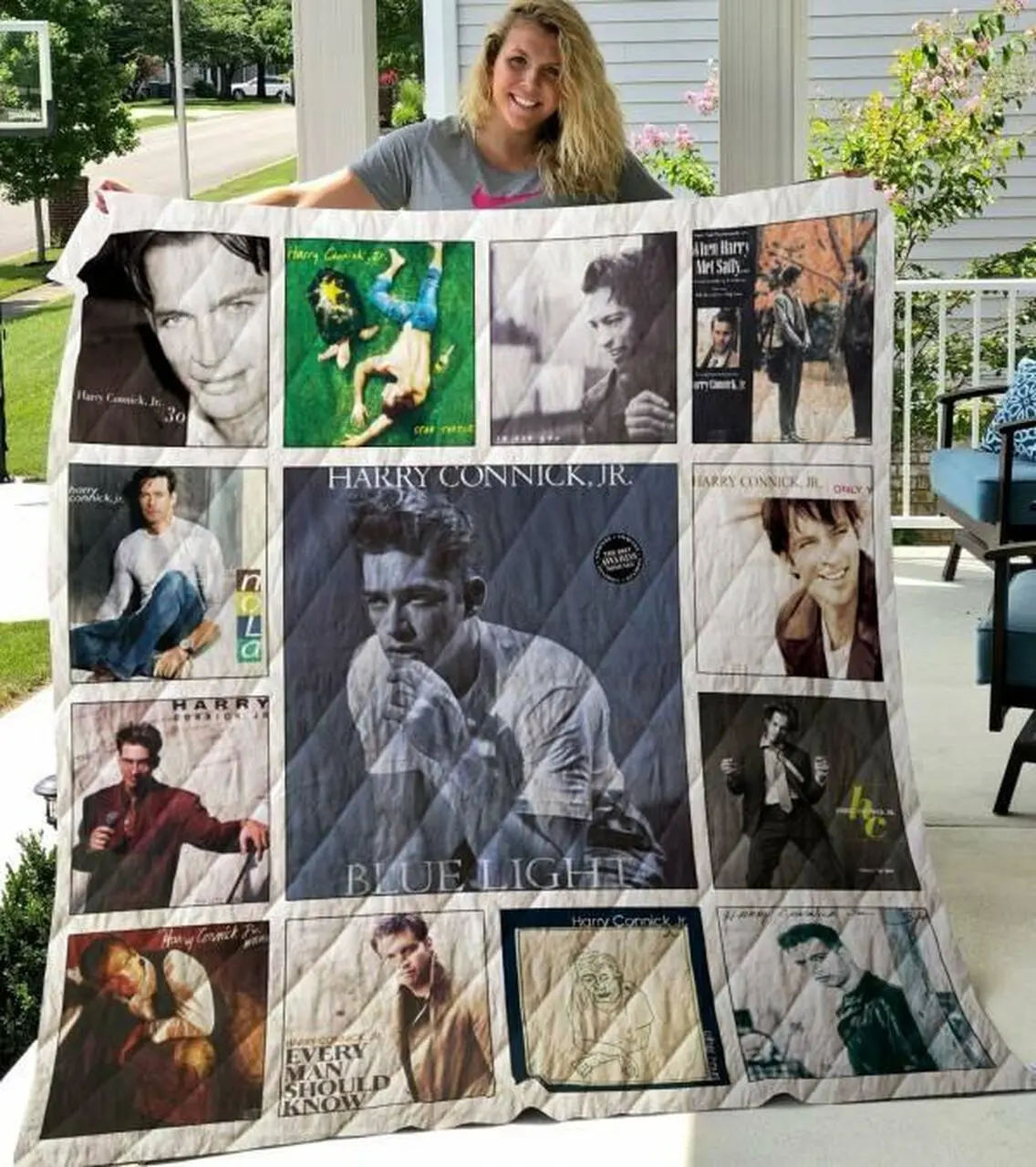 Harry Connick Quilt Blanket Limited Quilt Blanket and Home Decor