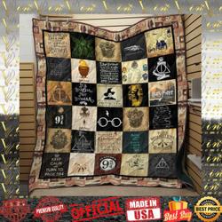 Harry Potter ItS Leviosa Not Leviosaa Hogwarts Quilt Blanket and Home Decor