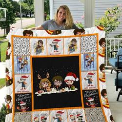 Harry Potter Merry Christmas Quilt Blanket and Home Decor