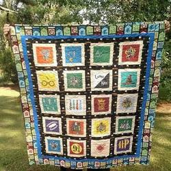 Harry Potter Quilt Harry Potter Inspired Quilt  Quilt and Home Decor