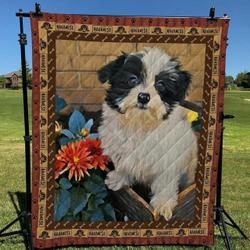Havanese Garden Cl10100153Mdq Quilt Blanket and Home Decor