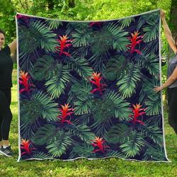 Hawaiian Palm Leaves Cl17100334Mdq Quilt Blanket and Home Decor