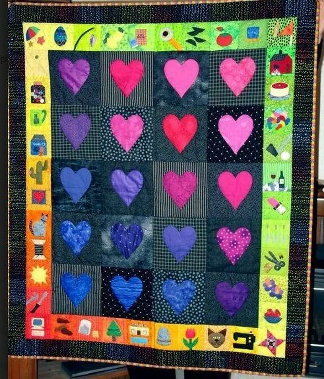 Heart Cla2110299Q Quilt Blanket and Home Decor