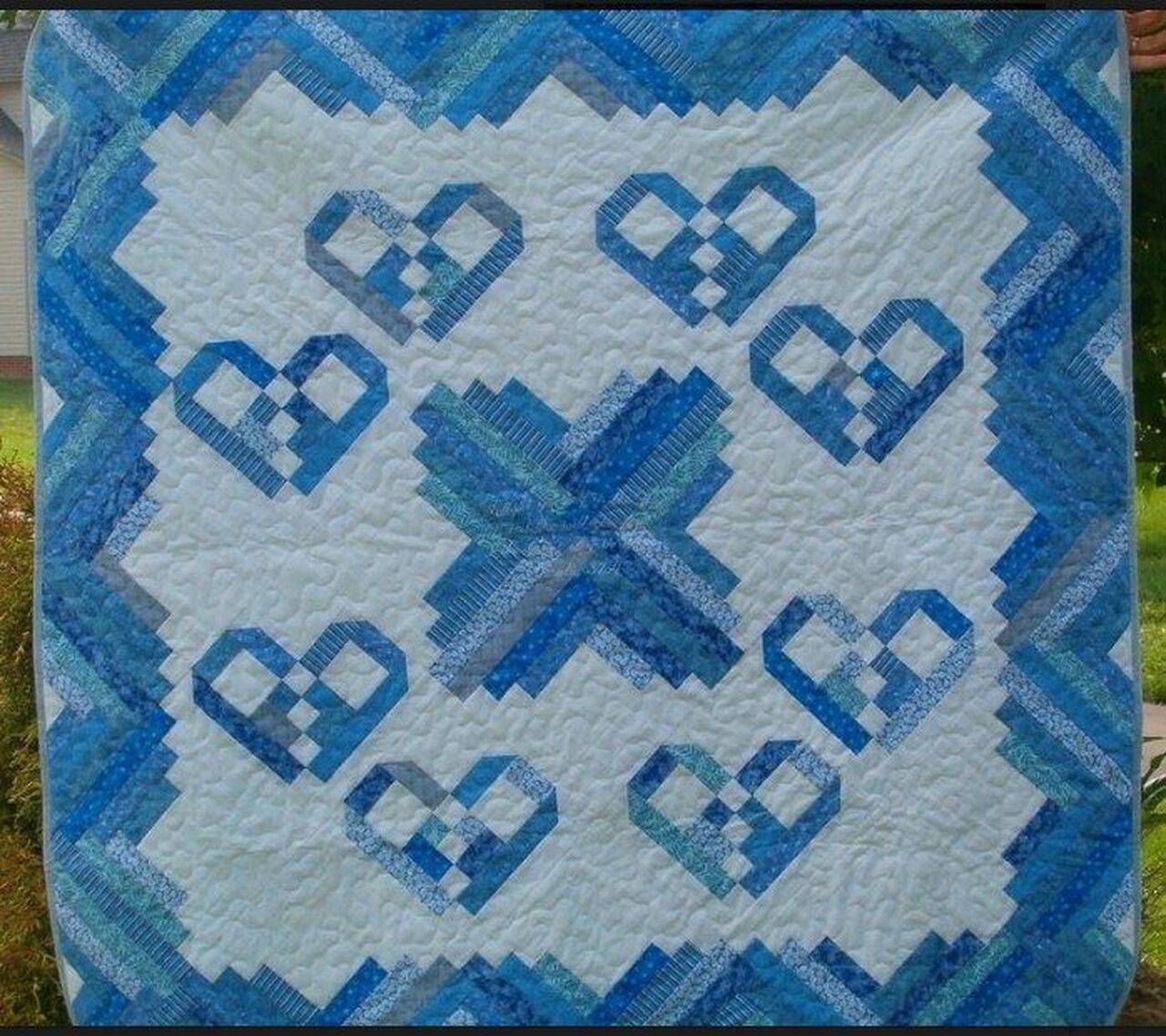 Heart Cla2210272Q Quilt Blanket and Home Decor