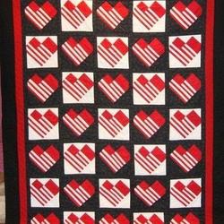 Heart Cla2210275Q Quilt Blanket and Home Decor