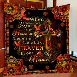 Heaven In Our Home Cardinal Quilt Blanket and Home Decor