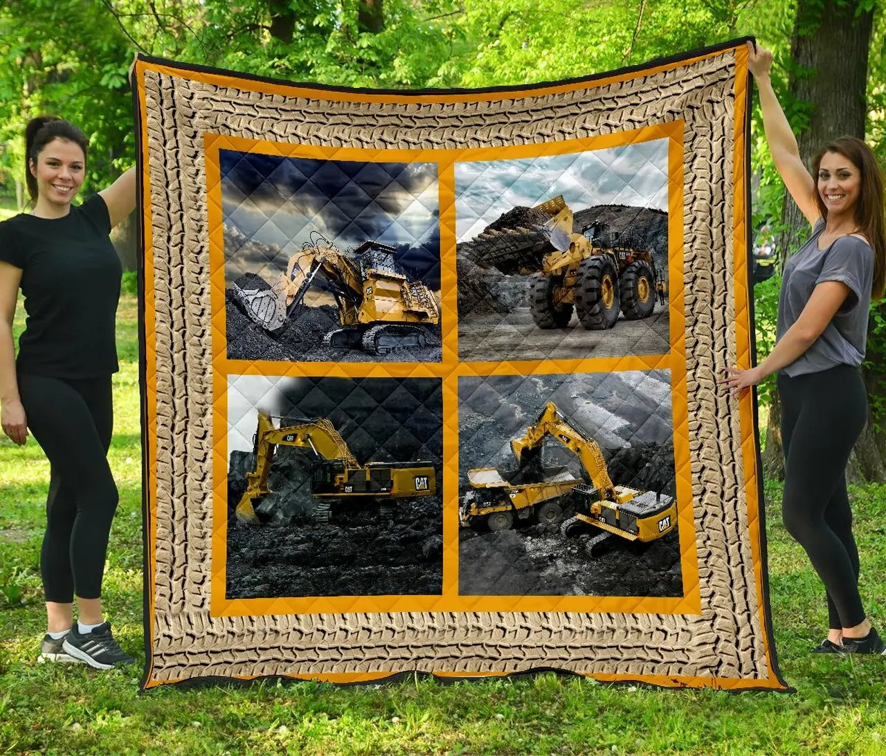 Heavy Equipment Quilt 01867 Quilt and Home Decor