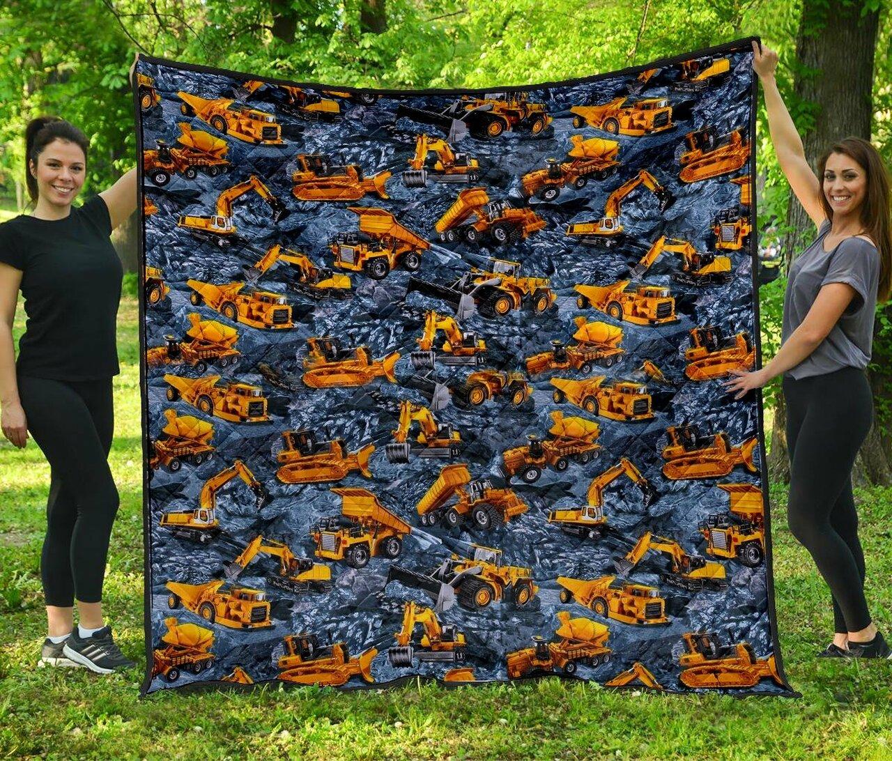 Heavy Equipment Quilt 01996 Quilt and Home Decor
