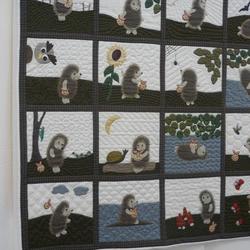 Hedgehog Cla210683 Quilt Blanket and Home Decor