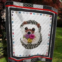 Hedgehog Quilt Blanket and Home Decor