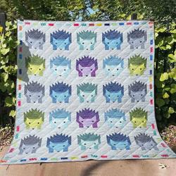 Hedgehog Ye160706A Tbg Quilt Blanket and Home Decor
