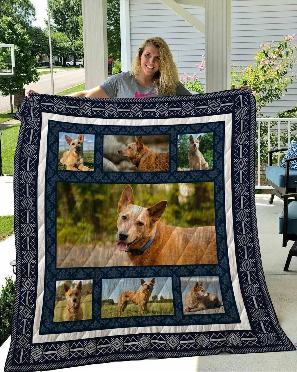 Heeler Quilt Blanket and Home Decor