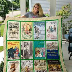 Heinrich Zille Books Quilt Blanket and Home Decor