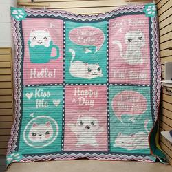 Hello Cat Quilt and Home Decor