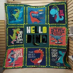 Hello Dino Quilt and Home Decor