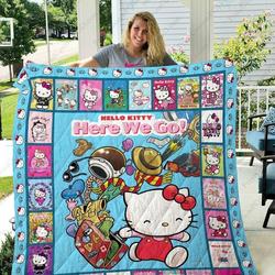 Hello Kitty Quilt Blanket Ver 1 and Home Decor