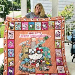 Hello Kitty Quilt Blanket Ver 2 and Home Decor