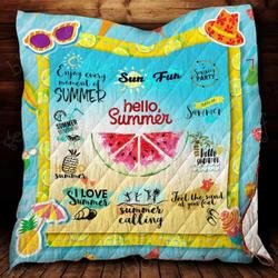 Hello Summer Cl22100242Mdq Quilt Blanket and Home Decor