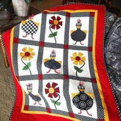Hens Hur Quilt qp and Home Decor