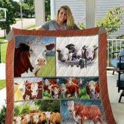Hereford Cattle Quilt Blanket Lukgpo Dhc0301969Dd and Home Decor