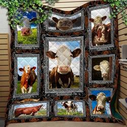 Hereford Cows Like Quilt Blanket and Home Decor