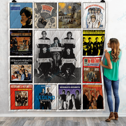 Herman S Hermits Quilt Blanket 02 and Home Decor