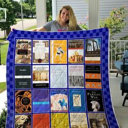 Herodotus Books Quilt Blanket and Home Decor