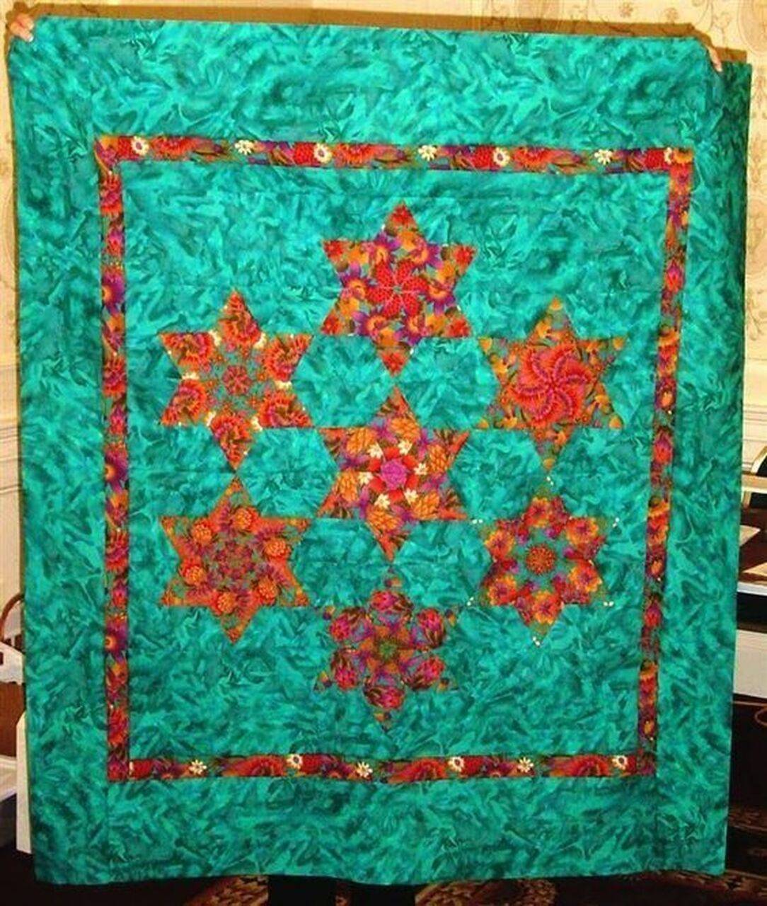 Hexagon Star Cla0910407Q Quilt Blanket and Home Decor