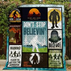 Hide And Seek World Champion Bigfoot Quilt and Home Decor