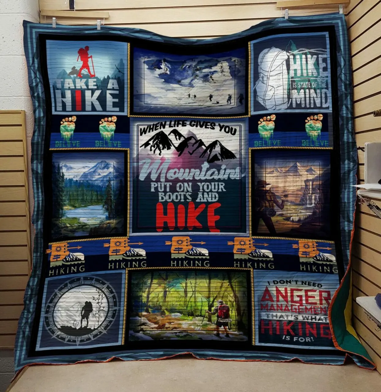 Hike Mind Quilt and Home Decor