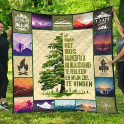 Hiking Dutch Quilt Blanket Dhc170120679Td and Home Decor