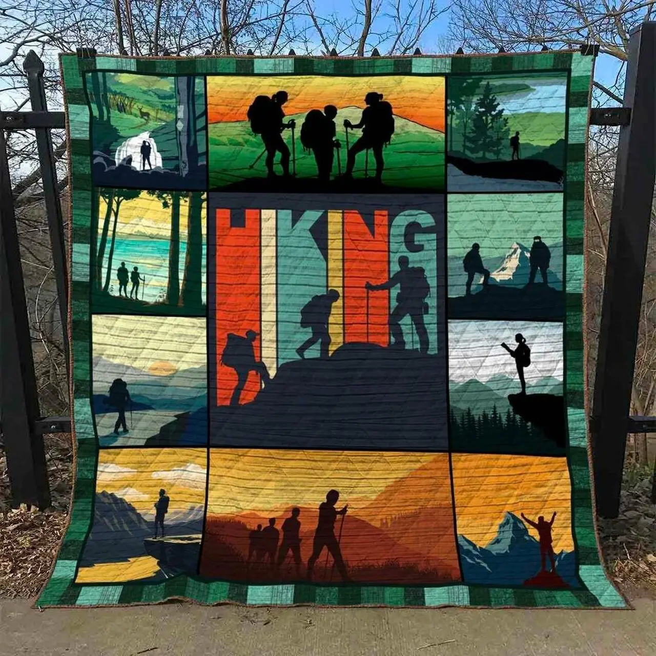 Hiking Hm210519 Quilt Blanket and Home Decor