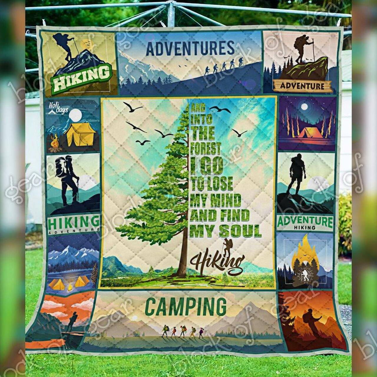 Hiking Into The Forest Ttl191 Quilt Quilt and Home Decor