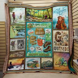 Hiking Is My Therapy Quilt and Home Decor