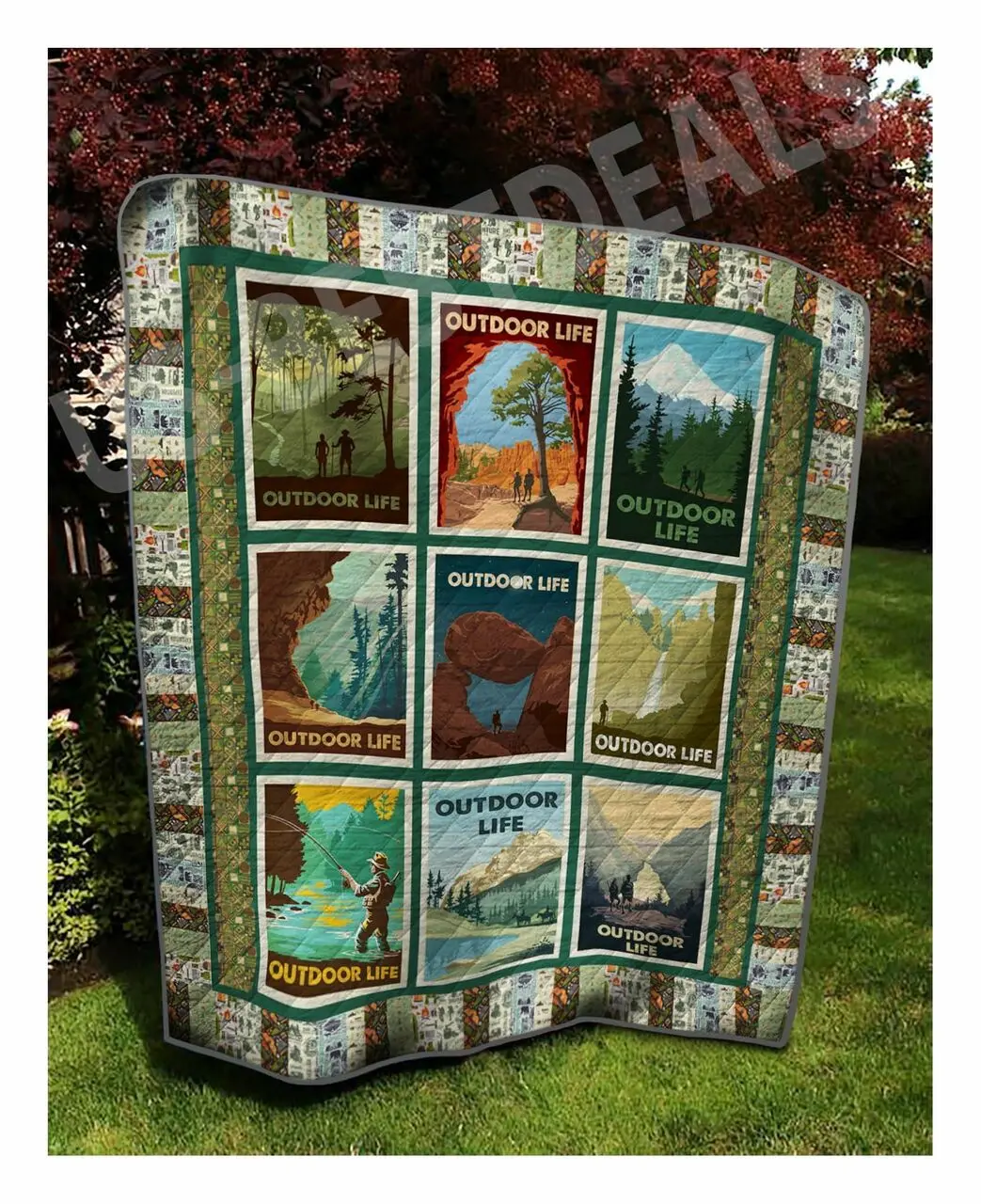 Hiking Outdoor Life Bl Awesome Ah Quilt Derqhw and Home Decor