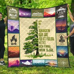 Hiking Swedish Quilt Blanket Dhc170120677Td and Home Decor