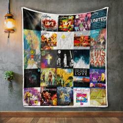 Hillsong Worship Album Covers Quilt Blanket and Home Decor