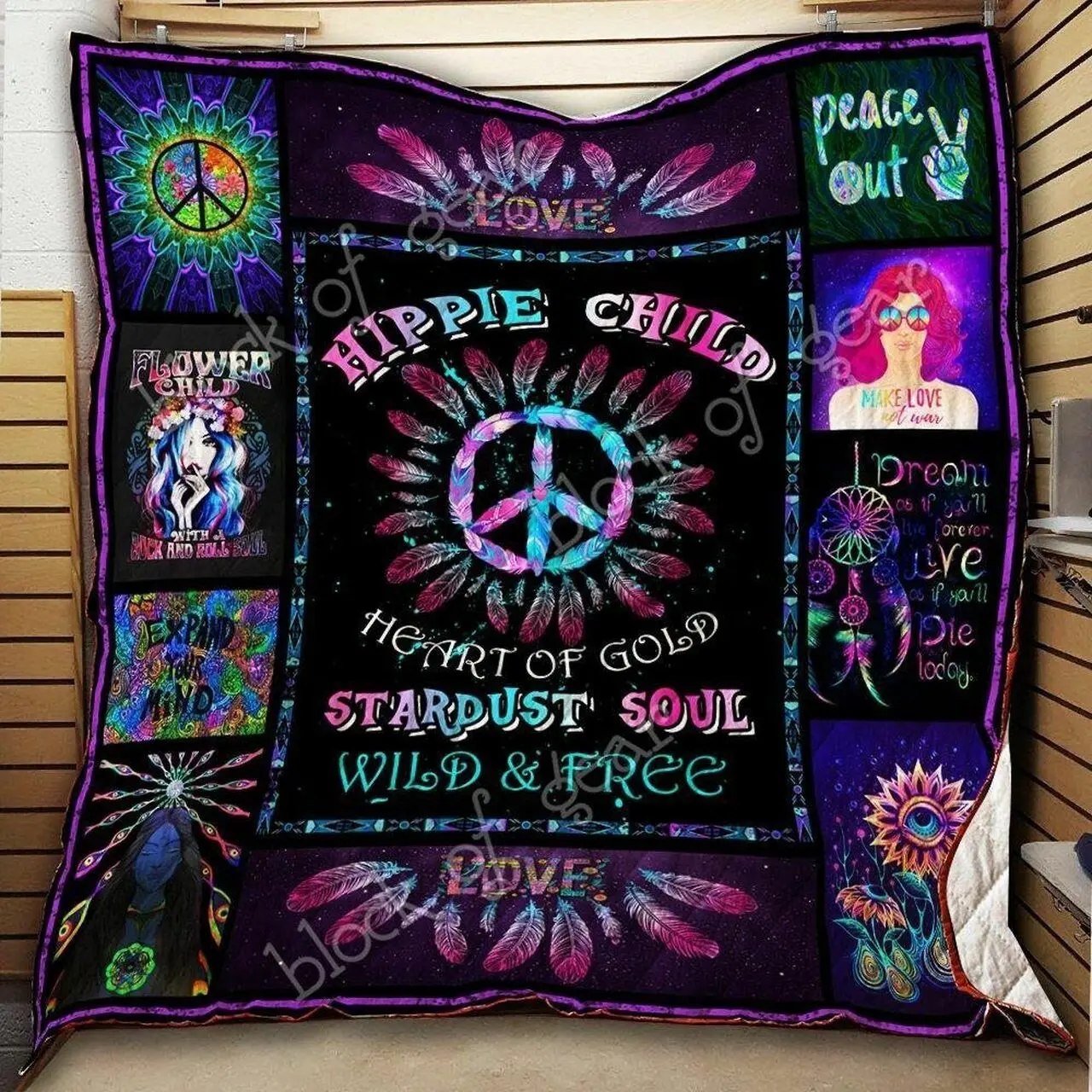 Hippie Ah Quilt Derqxa and Home Decor