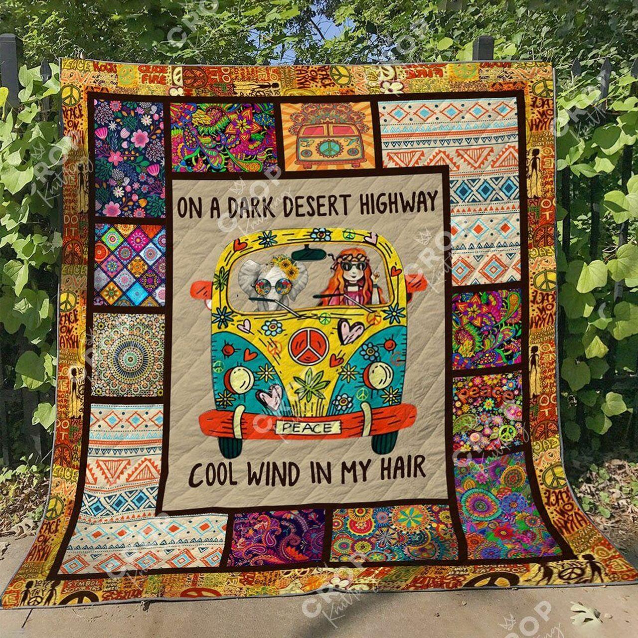 Hippie Bi270601B Quilt Blanket and Home Decor