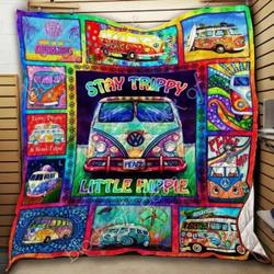 Hippie Car Cl18100335Mdq Quilt Blanket and Home Decor