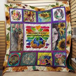 Hippie Cla1610563Q Quilt Blanket and Home Decor