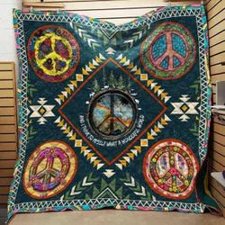 Hippie Cla1610577Q Quilt Blanket and Home Decor