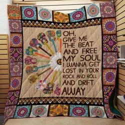 Hippie Cla1610599Q Quilt Blanket and Home Decor