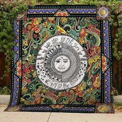 Hippie Cld180741 Quilt Blanket and Home Decor