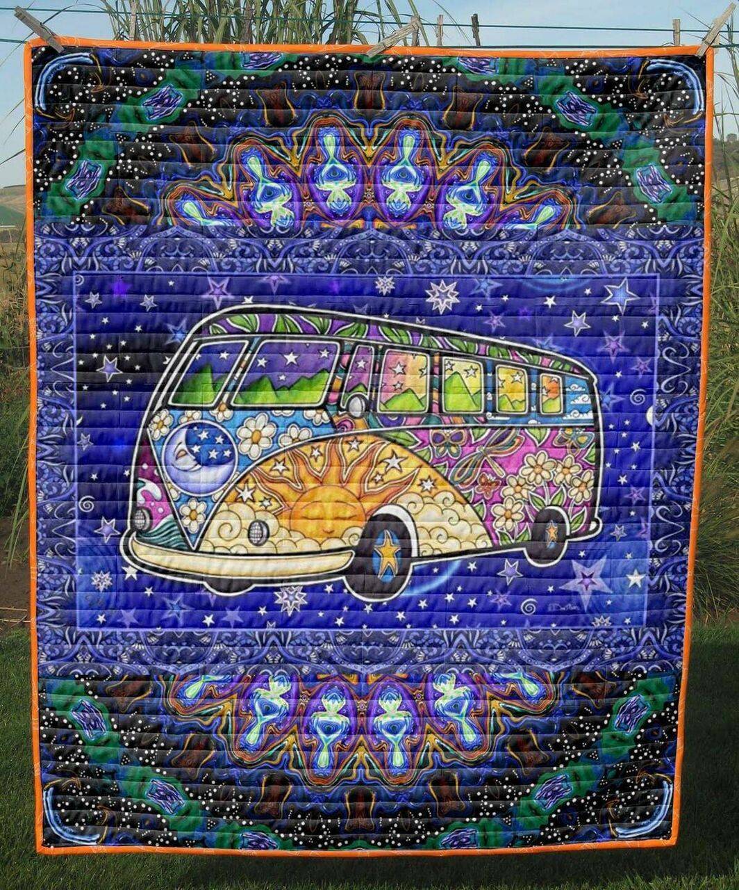 Hippie For Life Ah Quilt Derqkl and Home Decor