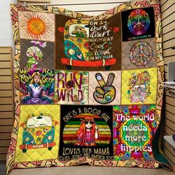 Hippie Girl Quilt Fnd and Home Decor