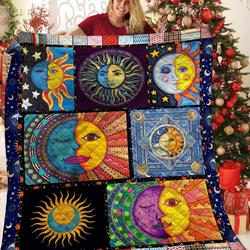 Hippie Hippie Sun And Moon Gs-Cl-Dt2906 Quilt Blanket and Home Decor