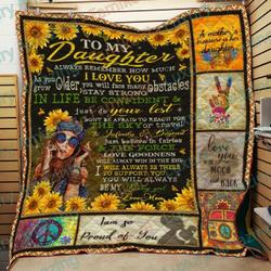 Hippie  IM So Proud Of U Quilt and Home Decor