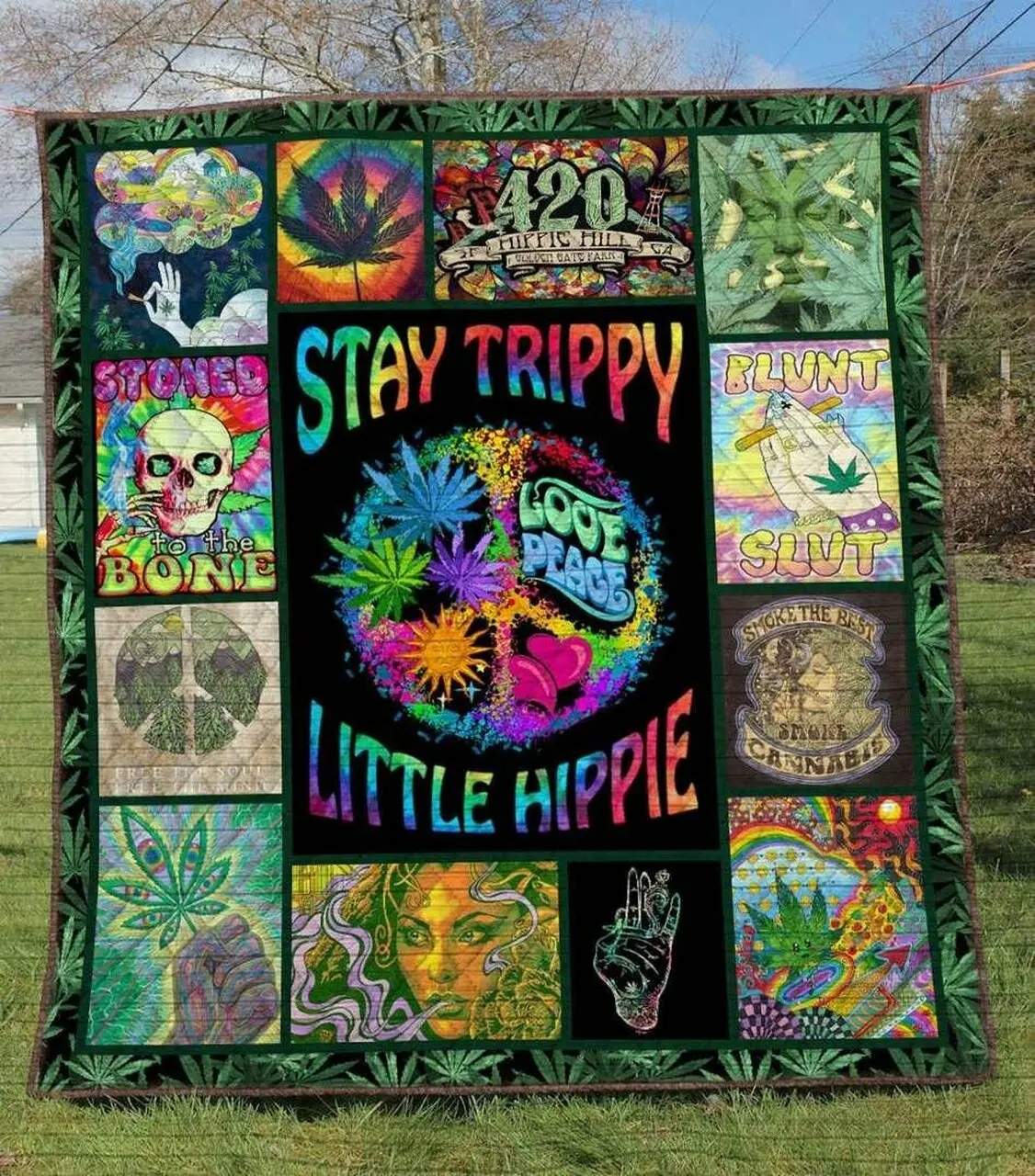 Hippie Li190703A Tbg Quilt Blanket and Home Decor
